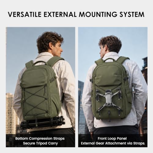 TARION Urban Camera Backpack for Photographers 21L ROVE FX21 Green - color: Green