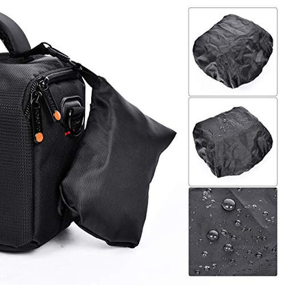 Waterproof Crossbody Camera Bag for Canon Nikon Sony DSLR Mirrorless Camera