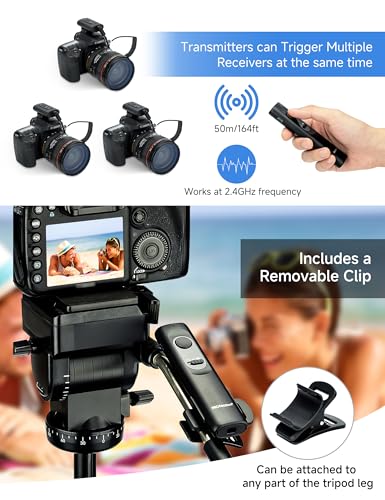 PROfezzion 164ft Remote Shutter Release Wireless for Select Canon Cameras - color: For Canon RS-80N3