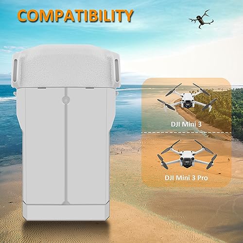Mini 3 Battery Rechargeable 1 Packs 3850mAh Replace for Mini 3/Mini 3 Pro Battery Compatible with DJI Mini 3/Mini 3 Pro Drone