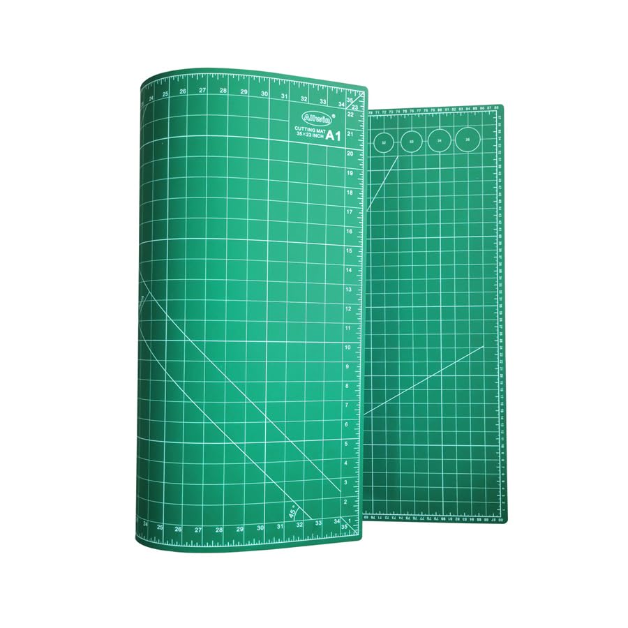 Self Healing Cutting Mat Cutting Plate Cutting Scale Plate Painting Engraving Plate Cutting Table Mat Manual Mat PVC Plate (A1) - size: 48"L x 0.3"W