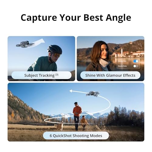 DJI Flip Drone(RC-N3)with 128GB MicroSD Card, Propeller Guard, Strobe Light