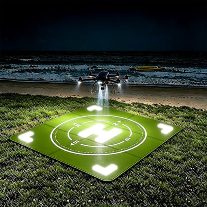 Drone Landing Pad Weighted, Foldable Launch Pad for DJI Drone Accessories