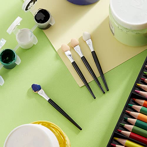 Zopeal 48 Pcs Small Sponge Applicators Pastel Painting Brushes Makeup