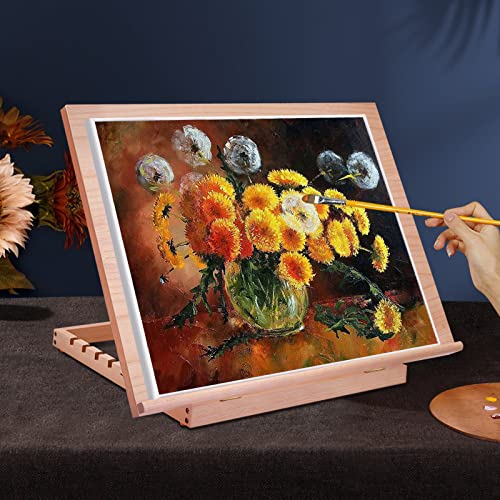 Miratuso Large Drawing & Sketching Board, Art Tabletop Easel Painting Easel - style: A2