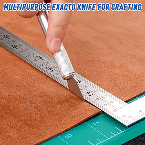 DIYSELF 100 Pack Hobby Knife Blades #24, Carbon Steel Precision Blades - style: #24