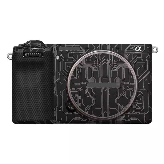 Alpha 6700 Camera Body Sticker Protective Skin Vinyl Film Decals Accessories for Sony A6700 (Circuit Titanium) - color: Circuit Titanium