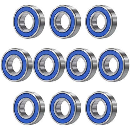 MR85-2RS 10 PCS Miniature Deep Groove Ball Bearing 5×8×2.5mm Double Blue Rubber Sealed Ball Bearing Chrome Steel P0 Z2 Bearing for Industrial Machine,Power Tools and Mechanical Equipment - size: 5×8×2.5mm