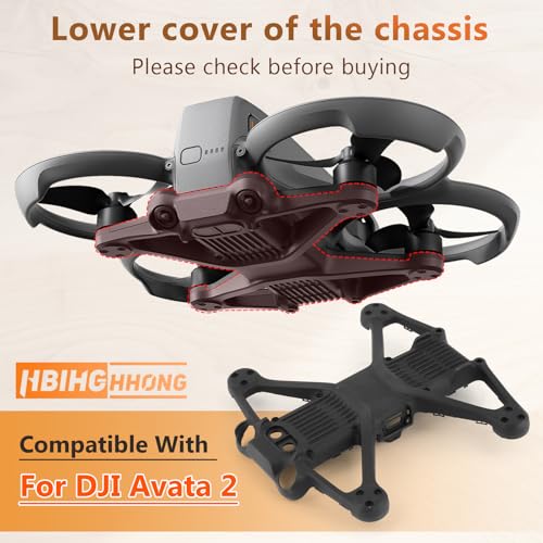 for DJI Avata 2 Bottom Shell Replacement for DJI Avata 2 Under Body Cover Replacement Bottom Frame Drone Part Accessories with Gasket (Without Screws)