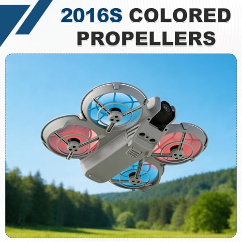 MECCANIXITY 2 Pair 3032S Propellers, Propeller Blades Low Noise Wings Quick Replacement Colorful Wing Blade Spare Part for Drone Handheld Quadcopter Drone Accessories, Blue - color: Blue