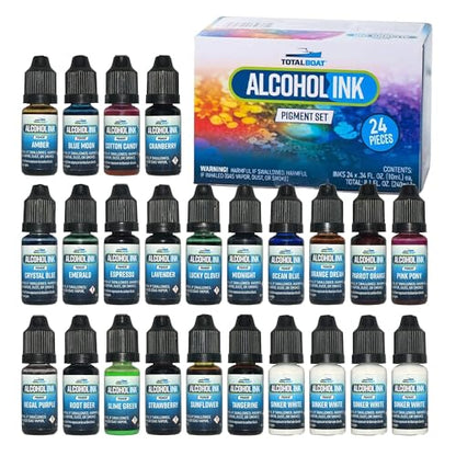 TotalBoat Concentrated Alcohol Ink Set - 24 Colors