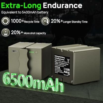 6500mAh Rechargeable Lithium Battery Pack - size: Pack of 1
