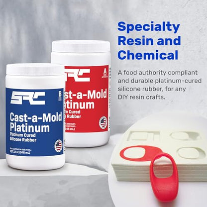 Cast-a-Mold Platinum 64 Oz, Food Grade Silicone Rubber - size: 64 oz
