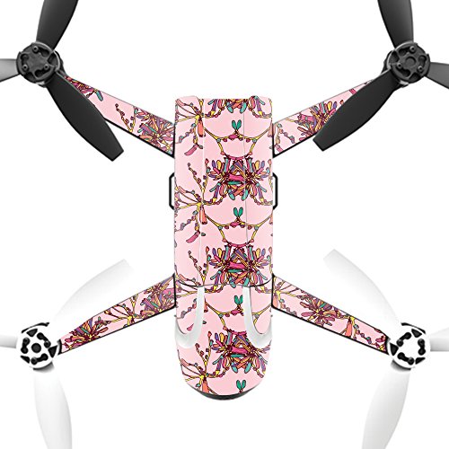 MightySkins Skin Compatible with Parrot Bebop 2 Quadcopter Drone wrap Cover Sticker Skins Flower Crown