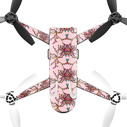 MightySkins Skin Compatible with Parrot Bebop 2 Quadcopter Drone wrap Cover Sticker Skins Flower Crown
