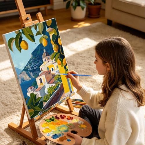 Lemon Tree Framed Paint by Numbers Kit for Adults Beginner 8x12 inch - color: Frame-OP-US10