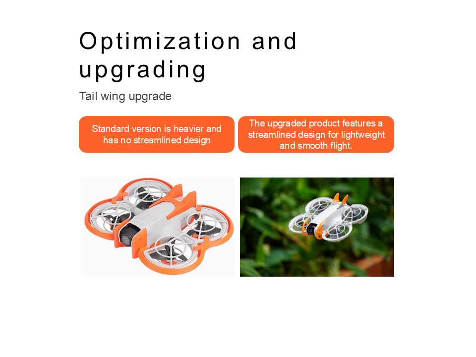 Neo Drone Protection Accessories Kit for Neo, Propeller Guards, Gimbal Bumper, Tail Wing and Landing Gear (Upgrade Version) (Grey) - color: Grey