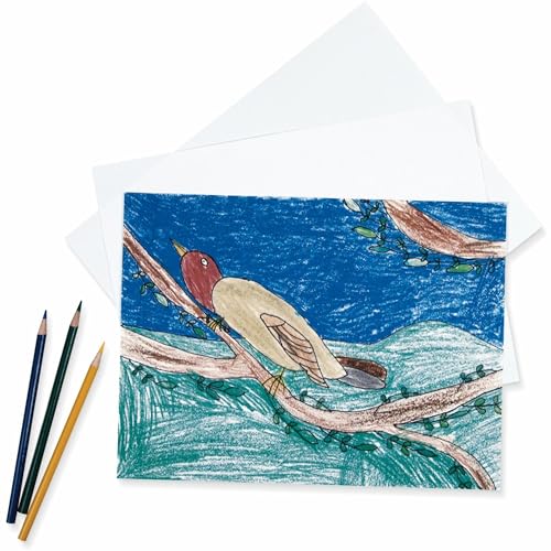 Pacon® PAC4809 Drawing Paper Ream, Heavyweight, 9" x 12", White, 500 Sheets