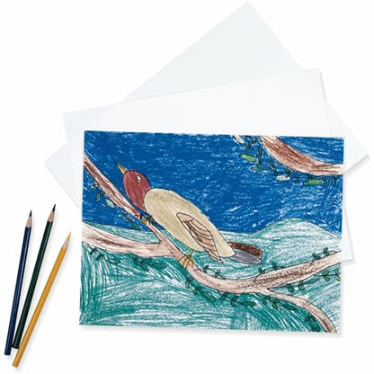 Pacon® PAC4809 Drawing Paper Ream, Heavyweight, 9" x 12", White, 500 Sheets