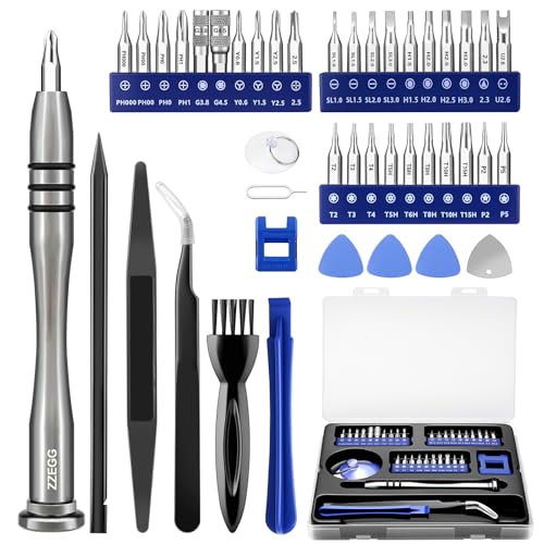 44 in 1 Precision Screwdriver Set T5 T6 P5 Repair Tool Cleaning Kit for iPhone,MacBook,Computer,Laptop,PC,Tablet, PS4, PS5,Xbox, Nintendo,Game Console,Switch,watch,Glasses,Camera,Mobile cell phones - style: 44 in 1