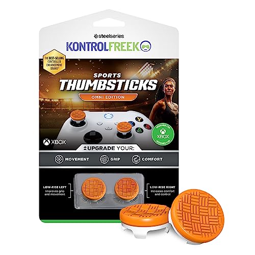 KontrolFreek Omni for Xbox One and Xbox Series X Controller | Performance Thumbsticks | 2 Low-Rise Concave | Orange/White - color: Orange/White