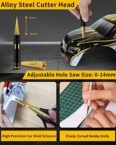 GLOBACT RC Repair Tool RC Screwdriver Kit for 1/8 1/10 RC Car, 26Pcs