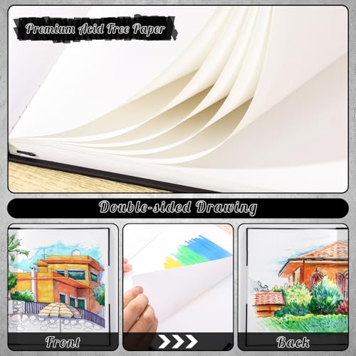 Marker Paper Pad 5.5 × 8.5 in, 50 Sheets, Spiral Bound, 120gsm - size: 5.5×8.5 Inch (50 Sheets )