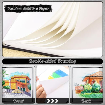 Marker Paper Pad 5.5 × 8.5 in, 50 Sheets, Spiral Bound, 120gsm - size: 5.5×8.5 Inch (50 Sheets )