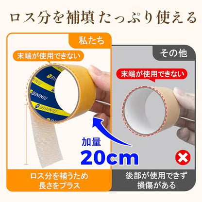 Heavy Duty Double Sided Clear Tape 2.2inX34.45FT Waterproof Strong Adhesive Mounting Tape for Office Fixing and Splicing - size: 2.2inX34.45FT