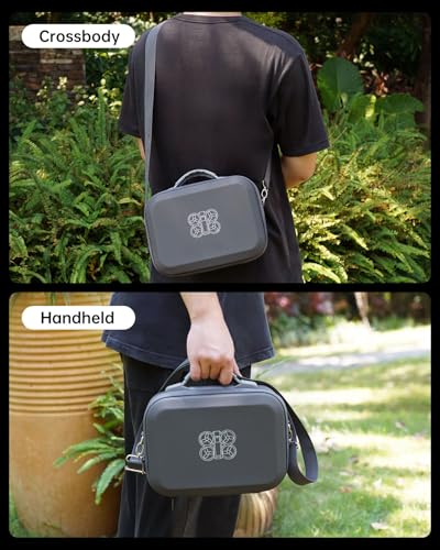 LKTOP Carrying Case for DJI Neo Fly More Combo,PU Leather Shoulder Bag