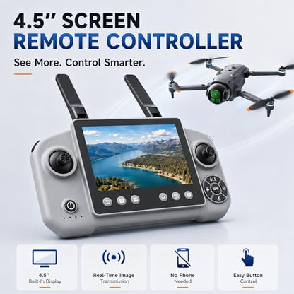 A26 PRO GPS 4K Drone with 4.5-Inch Screen Remote