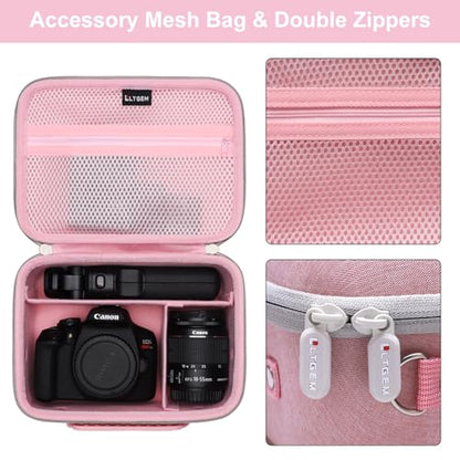 Small Camera Case Bag for Canon EOS Rebel T7/R50//R100 DSLR Camera Pink - color: Pink, size: Small