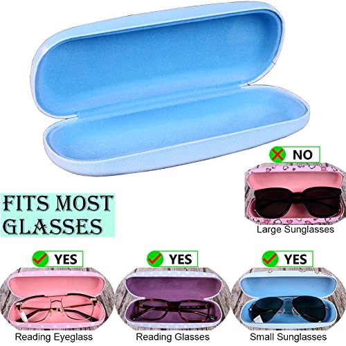 Cute Eyeglass Cases Hard Shell Storage Case Protective Box With Glasses Cloth Adjustable Glasses Strap Ear Grips Hook - color: Set3-2