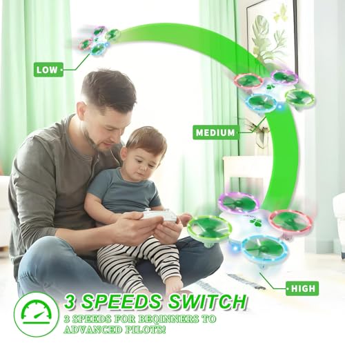 Clover Drone for Kids-Quadcopter with Dual Modular Batteries - color: Green