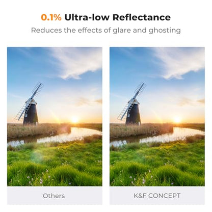 K&F CONCEPT 77mm Ultra-Low Reflectivity Variable ND2-400 ND Lens Filter - size: 77mm