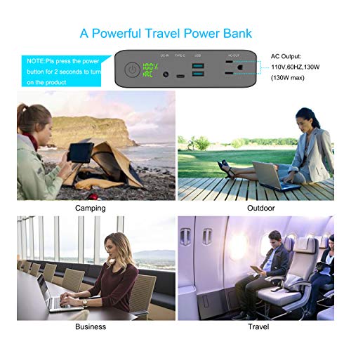 27000mAh AC 130W Laptop Charger, TSA-Approved CPAP Power Bank