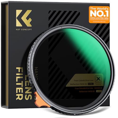 K&F CONCEPT 67mm True Color & Ultra Low Reflectivity ND2-32 Lens Filter - size: 67mm