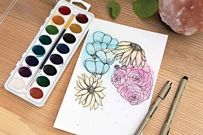 UCreate Mixed Media Art Paper, Wet or Dry Media, White - size: 6'' x 9''
