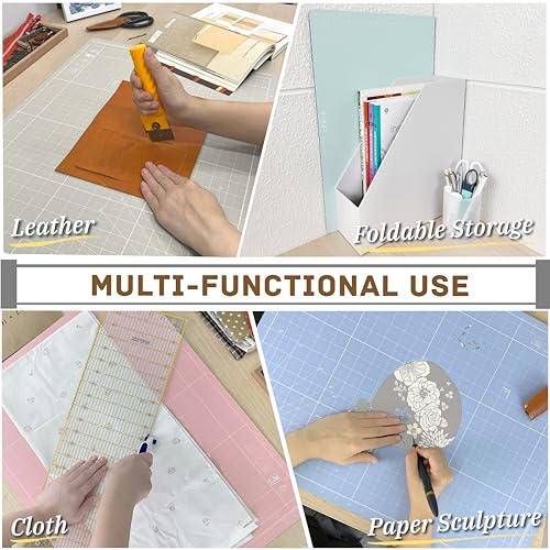 iMAT Flip Cutting Mat Note A2, Foldable, Double-Sided, Rose Pink - color: Rose Pink