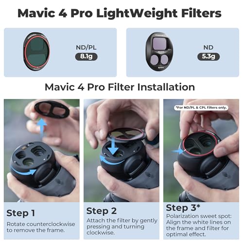 Freewell Mega 12 Pack ND, ND/PL, LPR, Glow Mist Filters for Mavic 4 Pro - style: MEGA-12PACK