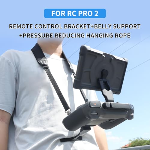 Lanyard Neck Shoulder Strap Compatible for DJI RC Pro 2,Ergonomic Waist Support Crossbar & Comfortable Adjustable Relief Neck Strap for Mavic 4 Pro Remote Controller,Hands-Free Shooting