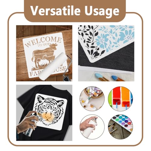 Steampunk Gear Stencil, Gear Wheel Reusable Painting Template - style: Steampunk Gears