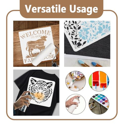 Steampunk Gear Stencil, Gear Wheel Reusable Painting Template - style: Steampunk Gears