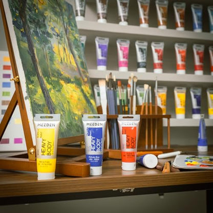 MEEDEN Acrylic Paint Light Pink: 100ml/3.38oz x 2 with Titanium White - color: Light Pink, size: 2 Tubes
