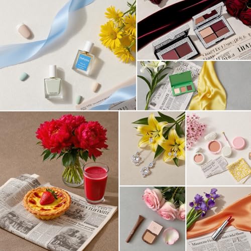 5PCS Non-Wrinkle Product Photography Backdrops - color: Morandi color