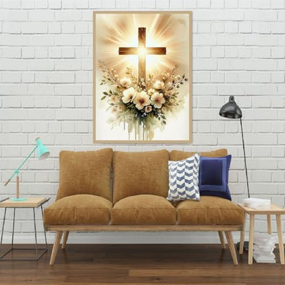 3 Pack Diamond Painting, Christ Cross Diamond Art Kits for Adults 12x16 In - color: G9241-G9242-G8799