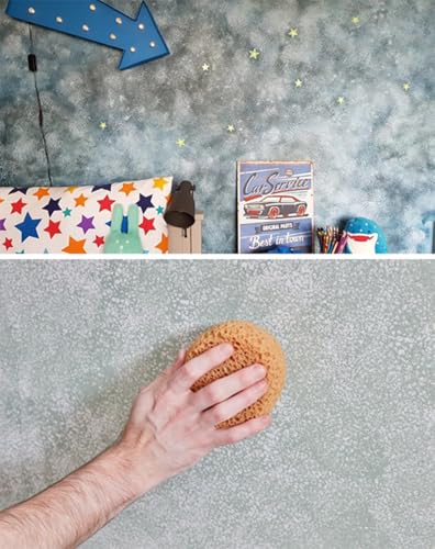 Knockdown Texture Sponge, Large 5.5x4.6x2.6'' Drywall and Wall Patch Ceiling Texture Sponge, Texture Patch Sponges Home Decor for Repair DIY Painting Ceiling (1 Pack)