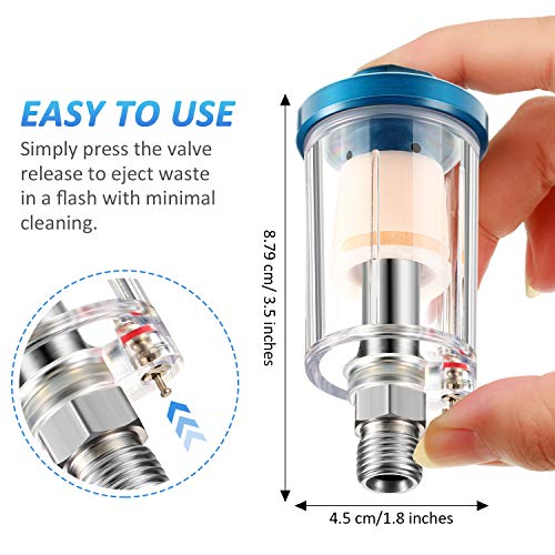 Mudder 3 Pcs Air Compressor Filter, 1/4 Inch Npt Air Oil Water Separator