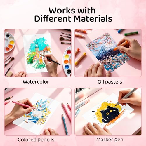 84 Sheets Watercolor Paper 5x7, 110lb/230gsm Cotton Watercolor Paper Loose - size: 5x7 Inch-84 Sheets