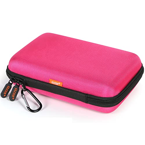 Electronics Tech Organizer Portable Travel Case, Protective Carrying Case - color: Deep Pink